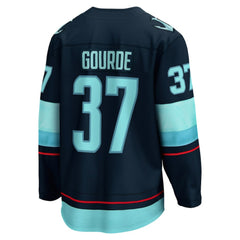 NHL Yanni Gourde Seattle Kraken Fanatics Home Breakaway Player Jersey - Deep Sea Blue