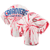 NHL Montreal Canadiens Women's Spiral Tie-Dye Long Sleeve T-Shirt - Red
