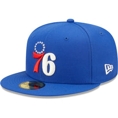 Philadelphia 76ers 3x NBA Finals Champions Pop Sweat 59FIFTY Fitted Hat Royal