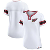 Arizona Cardinals Women's Sunday Best Lace-Up T-Shirt White