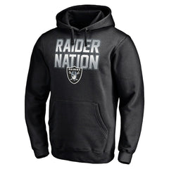 Las Vegas Raiders Hometown Collection Raider Nation Fitted Pullover Hoodie Black