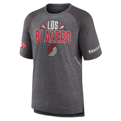 Portland Trail Blazers 2022 Noches Ene-Be-A Core Shooting Raglan T-Shirt Heathered Gray