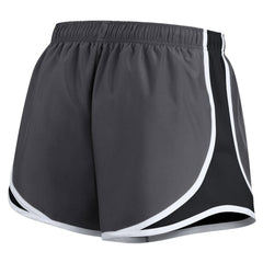 Pittsburgh Steelers Women's Plus Size Logo Performance Tempo Shorts Charcoal