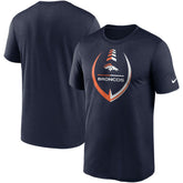 Denver Broncos Icon Legend Performance T-Shirt Navy