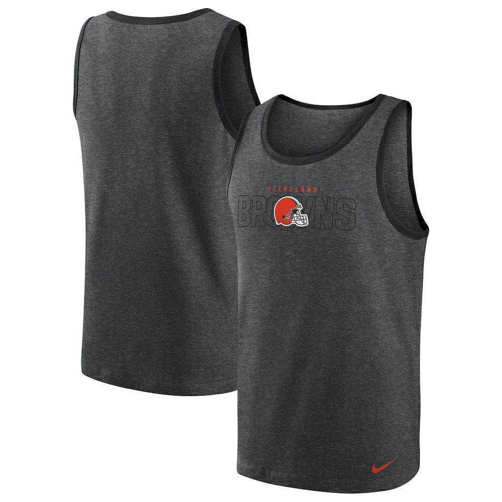 Cleveland Browns Tri-Blend Tank Top Heathered Charcoal