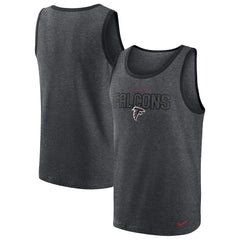 Atlanta Falcons Tri-Blend Tank Top Heathered Charcoal