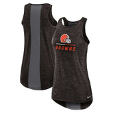 Cleveland Browns Women's High Neck Performance Tank Top Brown