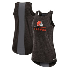 Cleveland Browns Women's High Neck Performance Tank Top Brown