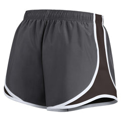 Cleveland Browns Women's Team Logo Performance Tempo Shorts Charcoal