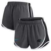 Carolina Panthers Women's Team Logo Performance Tempo Shorts Charcoal
