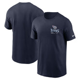 Tennessee Titans Sideline Infograph Lockup Performance T-Shirt Navy