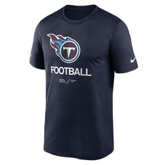 Tennessee Titans Sideline Infograph Performance T-Shirt Navy
