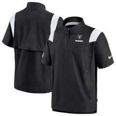 Las Vegas Raiders Sideline Coaches Chevron Lockup Pullover Top Black
