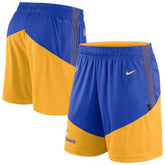 Los Angeles Rams Sideline Primary Lockup Performance Shorts Royal/Gold