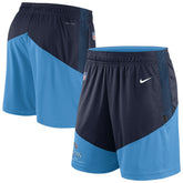 Tennessee Titans Sideline Primary Lockup Performance Shorts Navy/Light Blue