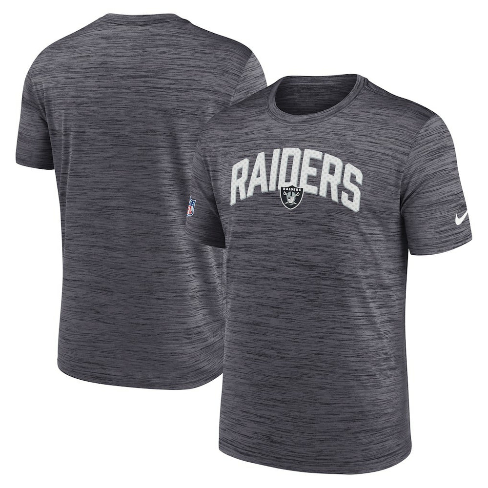 Las Vegas Raiders Sideline Velocity Athletic Stack Performance T-Shirt Black