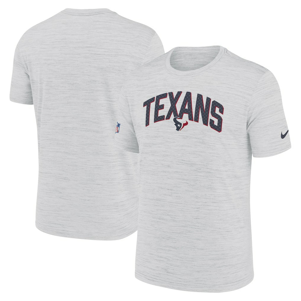 Houston Texans Sideline Velocity Athletic Stack Performance T-Shirt White