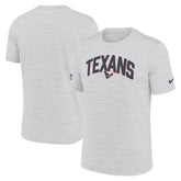 Houston Texans Sideline Velocity Athletic Stack Performance T-Shirt White