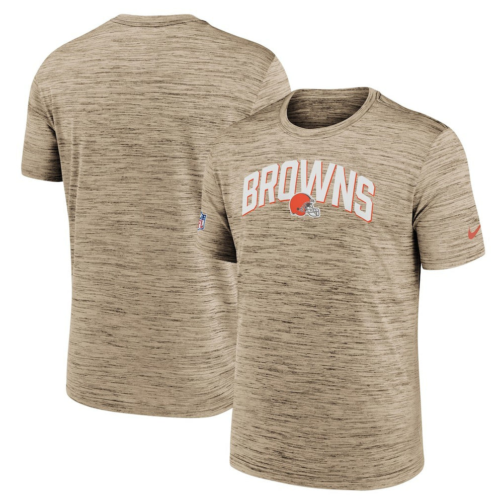 Cleveland Browns Sideline Velocity Athletic Stack Performance T-Shirt Brown