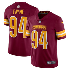 NFL Da'Ron Payne Washington Commanders Vapor Limited Jersey - Burgundy