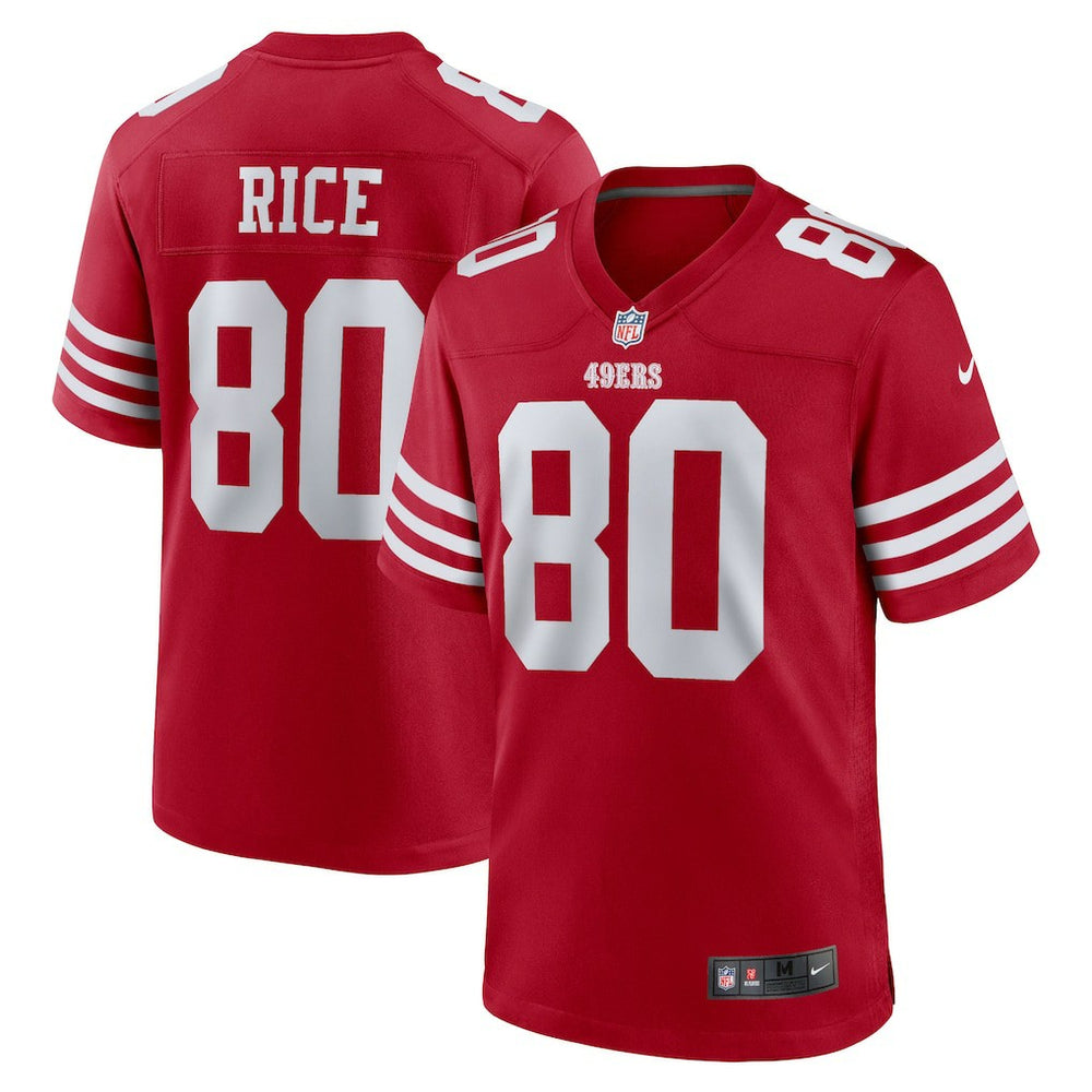 NFL Jerry Rice San Francisco 49ers Retired Game Player Jersey - Scarlet