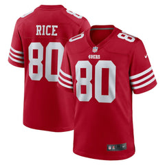 NFL Jerry Rice San Francisco 49ers Retired Game Player Jersey - Scarlet