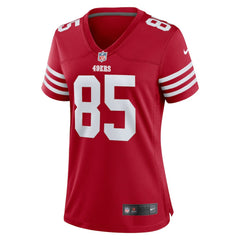NFL George Kittle San Francisco 49ers Women's Team Game Player Jersey - Scarlet