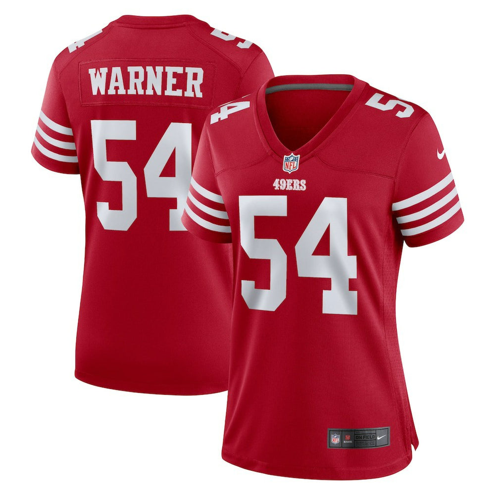 NFL Fred Warner San Francisco 49ers Women's Game Player Jersey - Scarlet