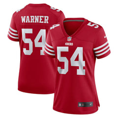 NFL Fred Warner San Francisco 49ers Women's Game Player Jersey - Scarlet