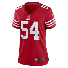 NFL Fred Warner San Francisco 49ers Women's Game Player Jersey - Scarlet