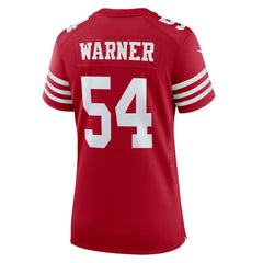 NFL Fred Warner San Francisco 49ers Women's Game Player Jersey - Scarlet