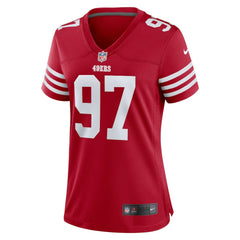 NFL Nick Bosa San Francisco 49ers Women's Team Game Player Jersey - Scarlet