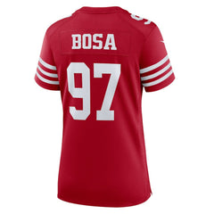 Nick Bosa San Francisco 49ers Women's Team Game Player Jersey Scarlet