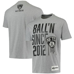 Brooklyn Nets BALL'N Since 2012 T-Shirt Heathered Gray