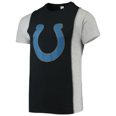 Indianapolis Colts Refried Apparel Sustainable Split T-Shirt Black/Heathered Gray