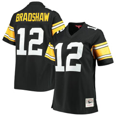 NFL Terry Bradshaw Pittsburgh Steelers Women's Legacy Replica Player Jersey - Black outlet