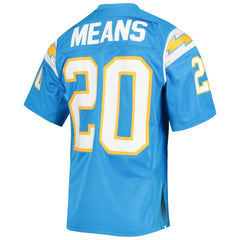 NFL Natrone Means Los Angeles Chargers 1994 Authentic Throwback Retired Player Jersey - Powder Blue for sale