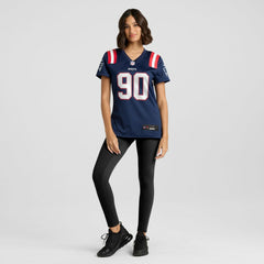NFL Christian Barmore New England Patriots Women's Game Jersey - Navy