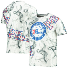 Philadelphia 76ers FISLL Asymmetric Bold Smoke T-Shirt White/Black