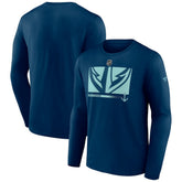 NHL Seattle Kraken Fanatics Authentic Pro Core Collection Secondary Long Sleeve T-Shirt - Deep Sea Blue