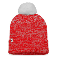 Washington Nationals Fanatics Women's Iconic Cuffed Knit Hat with Pom - Red/White Hats