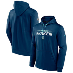 NHL Seattle Kraken Fanatics Authentic Pro Rink Pullover Hoodie - Deep Sea Blue