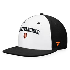 San Francisco Giants Fanatics Iconic Color Blocked Fitted Hat - White/Black Hats