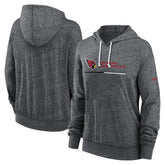Arizona Cardinals Women's Team Spirit Gym Vintage Lightweight Hoodie Top Heather Charcoal