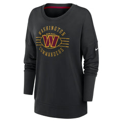 Washington Commanders Women's Rewind Playback Icon Performance Pullover Sweatshirt Black