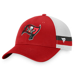 Tampa Bay Buccaneers Iconic Team Stripe Trucker Snapback Hat Red/White