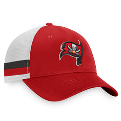 Tampa Bay Buccaneers Iconic Team Stripe Trucker Snapback Hat Red/White