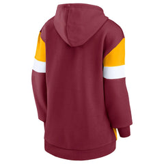 Washington Commanders Women's Lock It Down Pullover Hoodie Burgundy/Gold
