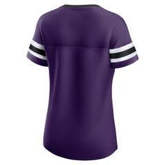 Baltimore Ravens Women's Original State Lace-Up T-Shirt Purple