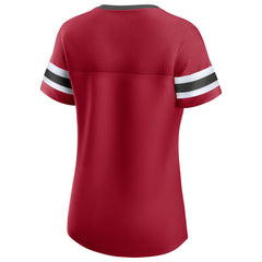 Tampa Bay Buccaneers Women's Original State Lace-Up T-Shirt Red
